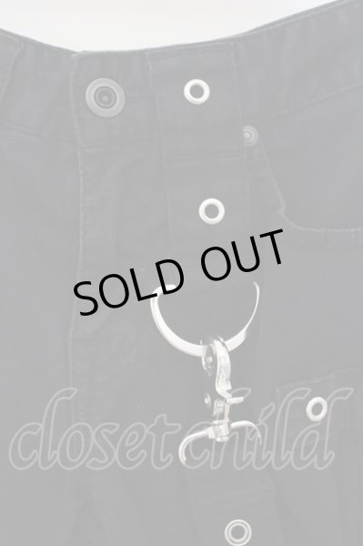 画像2: CIVARIZE / サスペンダー付きボンテージスキニーカーゴパンツ 42 ブラック O-24-07-13-044-CI-pa-YM-OS (2)