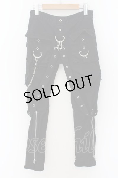 画像3: CIVARIZE / サスペンダー付きボンテージスキニーカーゴパンツ 42 ブラック O-24-07-13-044-CI-pa-YM-OS (3)