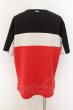 画像3: Rady / バイカラーメンズTシャツ M ブラックｘホワイトｘレッド O-24-07-13-004-Ra-ts-YM-OS (3)