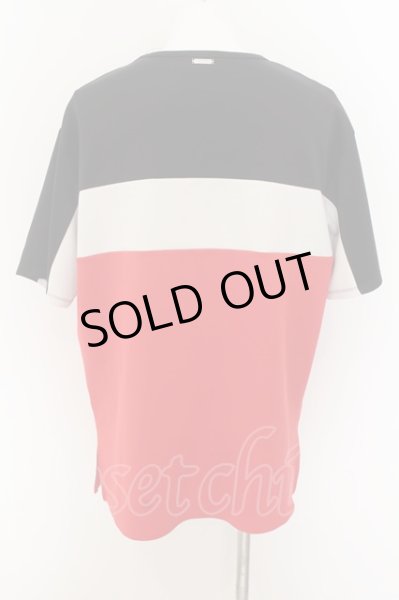 画像3: Rady / バイカラーメンズTシャツ M ブラックｘホワイトｘレッド O-24-07-13-004-Ra-ts-YM-OS (3)