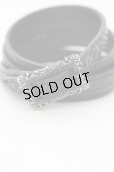 画像2: FUGA / パイソンラップブレスレット  ブラックｘシルバー O-24-07-13-051-FU-ac-YM-OS (2)