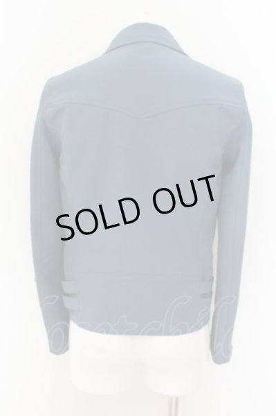 画像3: NO ID. BLACK / PストレッチライトニングWライダースジャケット 1 ブルーグレイ O-24-07-13-001-NO-ja-YM-ZT504 (3)