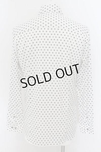 画像2: NO ID. / ネクタイ付ドットシャツ 1 ホワイト O-24-07-13-010-NO-sh-YM-ZT048 (2)