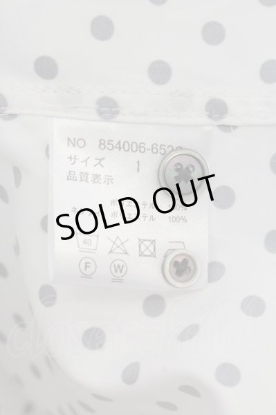 画像3: NO ID. / ネクタイ付ドットシャツ 1 ホワイト O-24-07-13-010-NO-sh-YM-ZT048 (3)