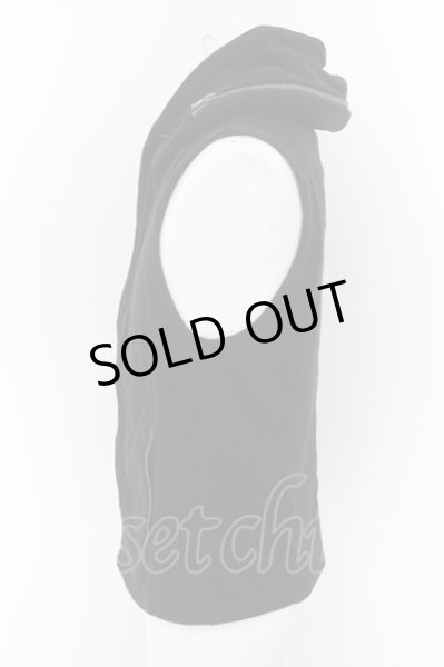 画像2: bajra / ホースパイピングクロゼットフードライダースベスト 2 ブラック O-24-07-13-015-ba-to-YM-ZT498 (2)