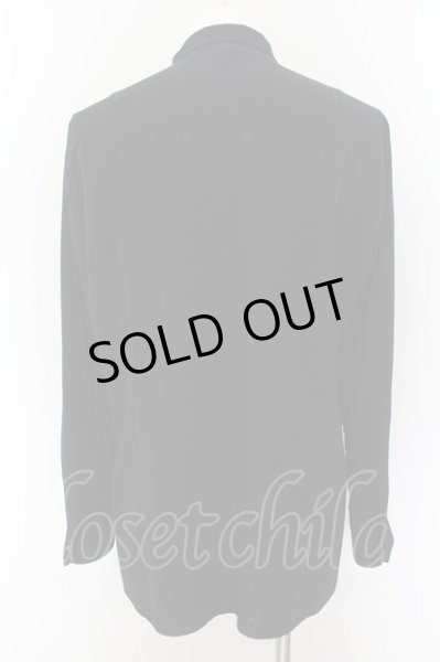 画像2: GalaabenD / ドレープファイユリボンシャツ ｌ ブラック O-24-07-13-025-Ga-sh-YM-ZT048 (2)