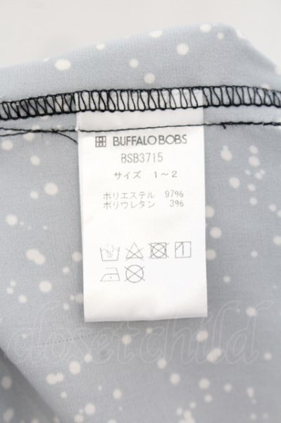 画像4: BUFFALO BOBS / TOROMI-WITH LEAVESとろみ チェーン付きサテンシャツ 1-2 ブラック O-24-07-13-026-BU-sh-YM-ZT244 (4)