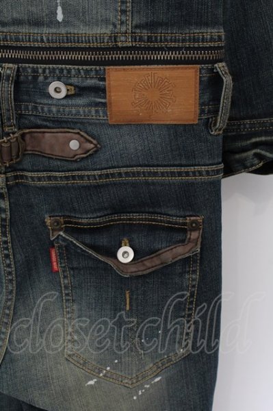 画像10: TORNADO MART / ペインティングダメージヴィンテージデニムジャンプスーツ M インディゴ O-24-07-15-001-TO-ou-YM-ZT-ML022 (10)