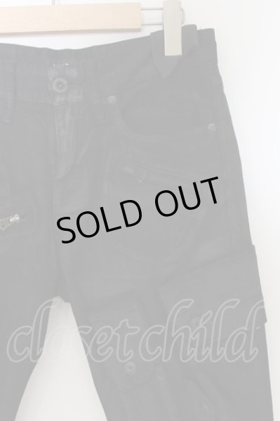 画像2: CIVARIZE / Cruelty ガスマスクカーゴスリムパンツ 42 ブラック O-24-07-15-021-CI-pa-YM-ZT216 (2)