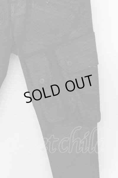 画像3: CIVARIZE / Cruelty ガスマスクカーゴスリムパンツ 42 ブラック O-24-07-15-021-CI-pa-YM-ZT216 (3)