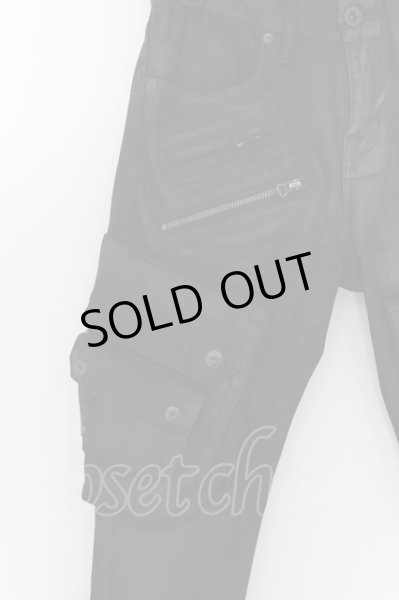 画像4: CIVARIZE / Cruelty ガスマスクカーゴスリムパンツ 42 ブラック O-24-07-15-021-CI-pa-YM-ZT216 (4)