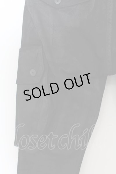 画像8: CIVARIZE / Cruelty ガスマスクカーゴスリムパンツ 42 ブラック O-24-07-15-021-CI-pa-YM-ZT216 (8)