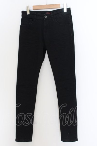 画像1: JURY BLACK / タイトフィットストレッチデニムパンツ M ブラック O-24-07-15-023-JU-pa-YM-ZT082 (1)