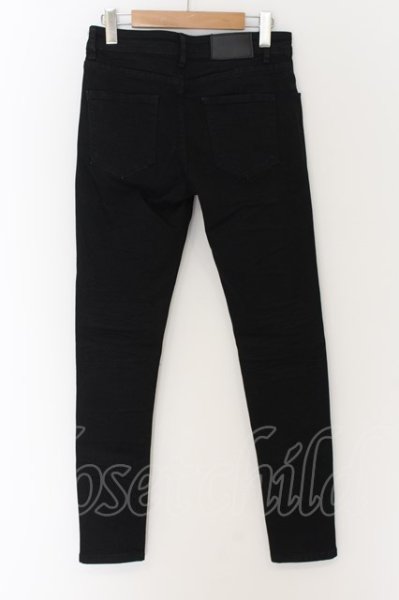 画像2: JURY BLACK / タイトフィットストレッチデニムパンツ M ブラック O-24-07-15-023-JU-pa-YM-ZT082 (2)