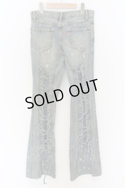 画像5: TORNADO MART / レースアップヴィンテージデニムベルボトム S インディゴ O-24-07-15-026-TO-pa-YM-OS (5)