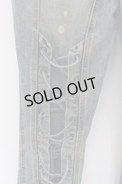 画像6: TORNADO MART / レースアップヴィンテージデニムベルボトム S インディゴ O-24-07-15-026-TO-pa-YM-OS (6)