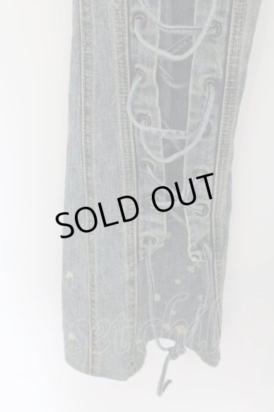 画像7: TORNADO MART / レースアップヴィンテージデニムベルボトム S インディゴ O-24-07-15-026-TO-pa-YM-OS (7)