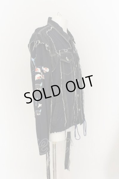 画像2: KIDILL / 切替デストロイデニムジャケット  インディゴｘネイビー O-24-07-15-004-KI-ja-YM-ZT519 (2)