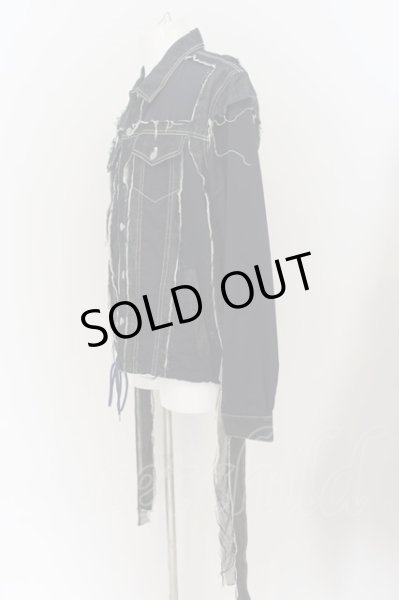 画像3: KIDILL / 切替デストロイデニムジャケット  インディゴｘネイビー O-24-07-15-004-KI-ja-YM-ZT519 (3)