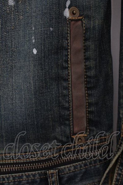 画像4: TORNADO MART / ペインティングダメージヴィンテージデニムジャンプスーツ M インディゴ O-24-07-15-001-TO-ou-YM-ZT-ML022 (4)