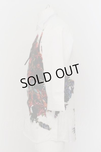 画像2: CIVARIZE / マルチカラーフラワープリント6分袖シャツ 44 ホワイト O-24-07-15-010-CI-sh-YM-OS (2)