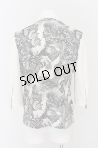 画像3: CIVARIZE /  Sacrifice 7分袖切り替えポンチライダースジャケット 46 ホワイト O-24-07-15-013-CI-ja-YM-OS (3)