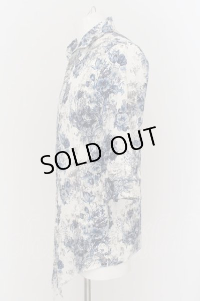 画像2: CIVARIZE / Paysageフラワージャガードロングシャツ’16SS 46 ブルーｘホワイト O-24-07-15-014-CI-sh-YM-OS (2)