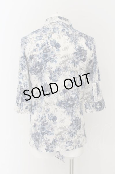 画像3: CIVARIZE / Paysageフラワージャガードロングシャツ’16SS 46 ブルーｘホワイト O-24-07-15-014-CI-sh-YM-OS (3)