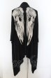 画像1: CIVARIZE / Apstole バックフェザー5分袖カーディガン 44 ブラック O-24-07-21-005-CI-to-YM-OS (1)