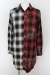 画像1: CIVARIZE / バックZIPドッキングチェックシャツ 44 グレーｘレッド O-24-07-21-054-CI-sh-YM-ZY (1)