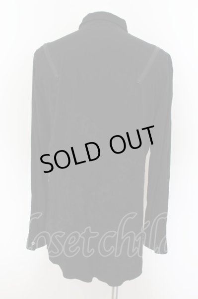 画像2: CIVARIZE / Admireレースデザインシャツ 46 ブラック O-24-07-21-055-CI-sh-YM-OS (2)