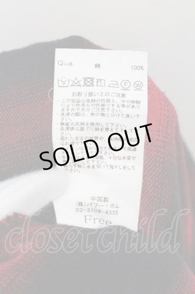 画像3: CIVARIZE / チェックアシンメトリーラップスカート F レッド O-24-07-21-058-CI-pa-YM-ZT062 (3)