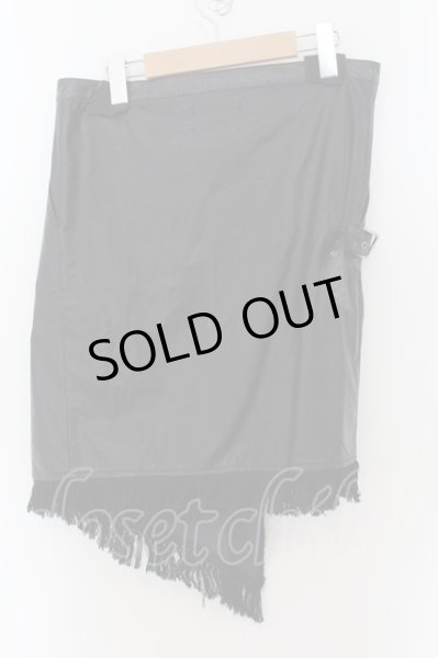 画像2: CIVARIZE / Fantomフリンジ付き巻きスカート F ブラック O-24-07-21-068-CI-pa-YM-OS (2)