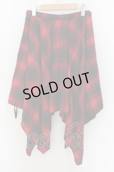 画像2: CIVARIZE / Awkward　シャーリングスカート F レッド O-24-07-21-069-CI-pa-YM-OS (2)