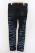 画像2: CIVARIZE / Effect 箔加工スキニーパンツ 46 ブラックxブルー O-24-07-21-071-CI-pa-YM-ZT119 (2)