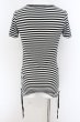 画像2: CIVARIZE / Upheaval サイドギャザーリップTシャツ 44 ブラックxホワイト O-24-07-21-010-CI-ts-YM-OS (2)