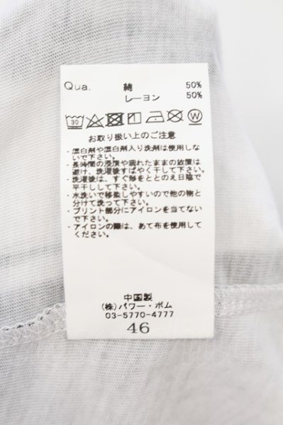 画像3: CIVARIZE / Teaser 総柄ドレープカットソー 46 ブラックｘホワイト O-24-07-21-012-CI-to-YM-ZT305 (3)