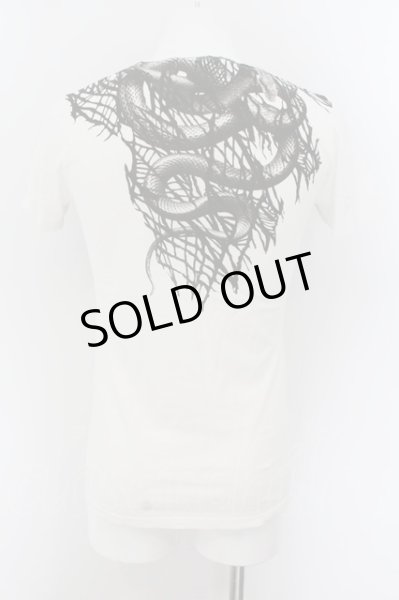 画像2: CIVARIZE / Boa パイソンプリントTシャツ 44 ホワイト O-24-07-21-027-CI-ts-YM-OS (2)