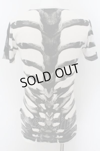 画像2: CIVARIZE / Harm ボーンプリントTシャツ 44 ホワイト O-24-07-21-030-CI-ts-YM-OS (2)