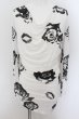 画像1: CIVARIZE / Various薔薇総柄ドレープカットソー 44 ホワイト O-24-07-21-031-CI-to-YM-ZT305 (1)