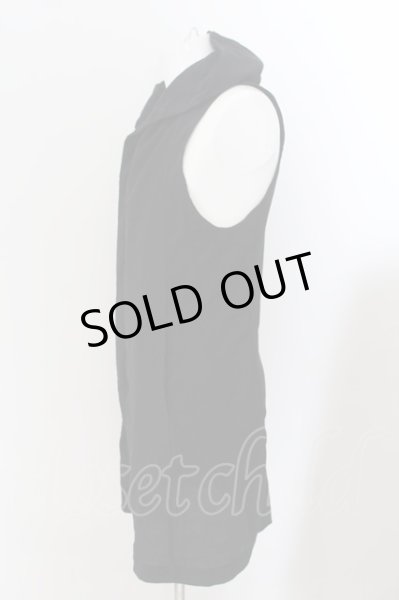 画像3: JOHNNY WOLF / LUXEMBOURG（ルクセンブルグ）ロングフードベスト 1-2 ブラック O-24-07-23-031-JO-to-YM-ZT153 (3)