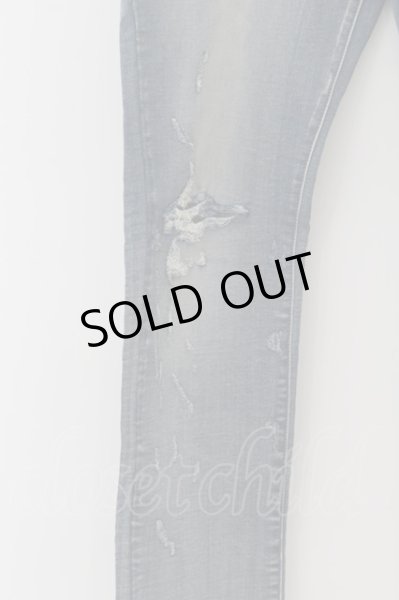 画像2: MIDAS / ピグメントダメージストレッチデニムパンツ L アイスブルー O-24-07-23-035-MI-pa-YM-ZT144 (2)