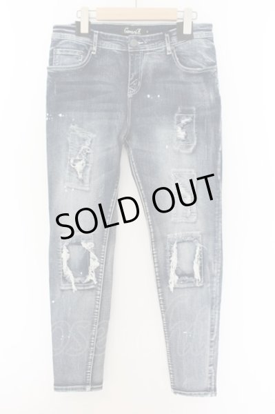 画像1: CavariA / リペアストレッチスキニーデニムパンツ 48 インディゴ O-24-07-23-036-Ca-pa-YM-ZT144 (1)