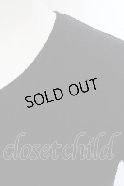 画像2: Zero by TORNADO MART / パイルジャガードVネックTシャツ M ブラック O-24-07-23-012-Ze-ts-YM-ZT154 (2)