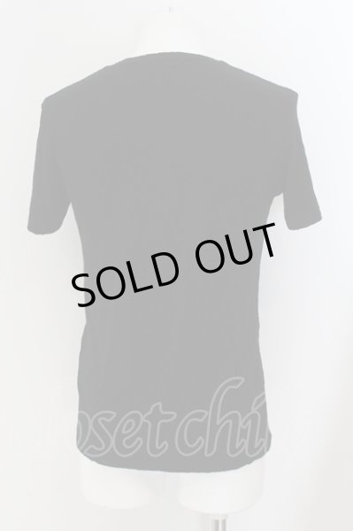 画像3: Zero by TORNADO MART / パイルジャガードVネックTシャツ M ブラック O-24-07-23-012-Ze-ts-YM-ZT154 (3)