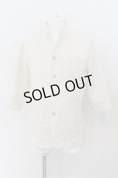画像1: BUFFALO BOBS / COZZA SHIRT(コッザ シャツ)イタリアンカラーシャツジャケット 2-3 ホワイト O-24-07-23-002-BU-sh-YM-ZT140 (1)