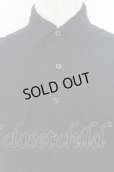 画像2: CIVARIZE / Tenderガーゼロングシャツ 46 ブラック O-24-07-23-016-CI-sh-YM-OS (2)