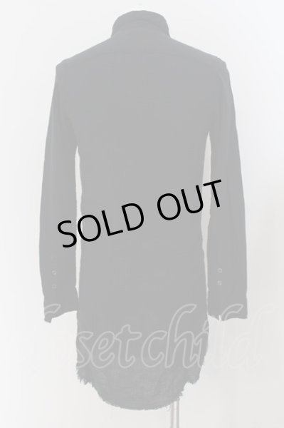 画像3: CIVARIZE / Tenderガーゼロングシャツ 46 ブラック O-24-07-23-016-CI-sh-YM-OS (3)