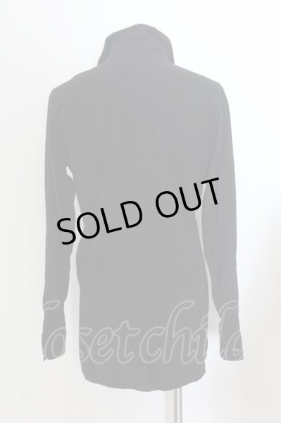 画像3: SCHLUSSEL / ホック留めロングシャツ 2 ブラック O-24-07-23-017-SC-sh-YM-OS (3)