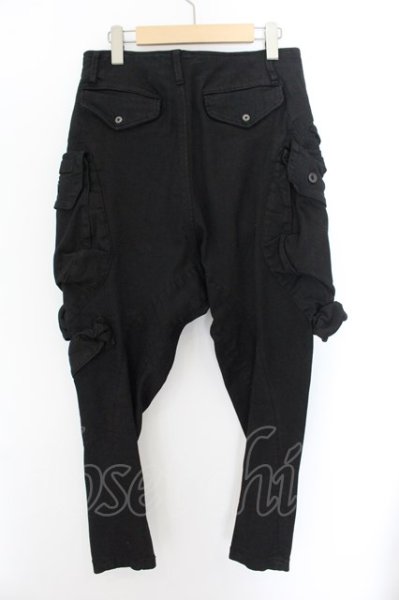 画像2: JULIUS / 10.5oz ストレッチガスマスクカーゴパンツ 1 ブラック O-24-10-24-034-JU-pa-YM-ZT362 (2)